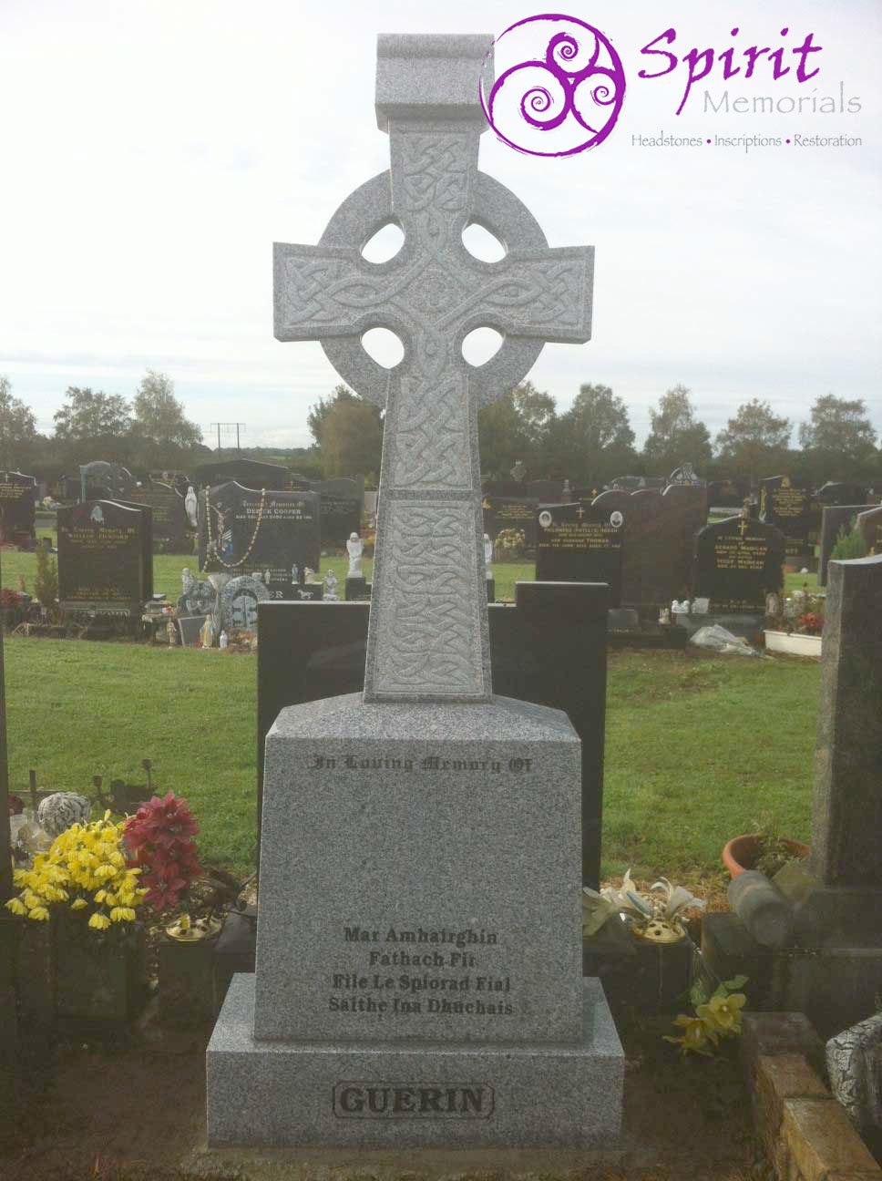 Light-Grey-Granite-Celtic-Cross